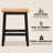 Counter&Bar Solid Wood Backless Stool (Set of 2)-1923952477