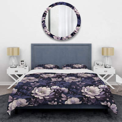 Ensemble de housse de couette Shadowed Blossoms Moody