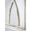 Miroirs muraux rectangulaires en bois 16 "x 23" avec cadre blanc vieilli