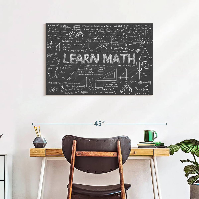 Math Canvas Print, 24" H x 36" W x 1.25" D