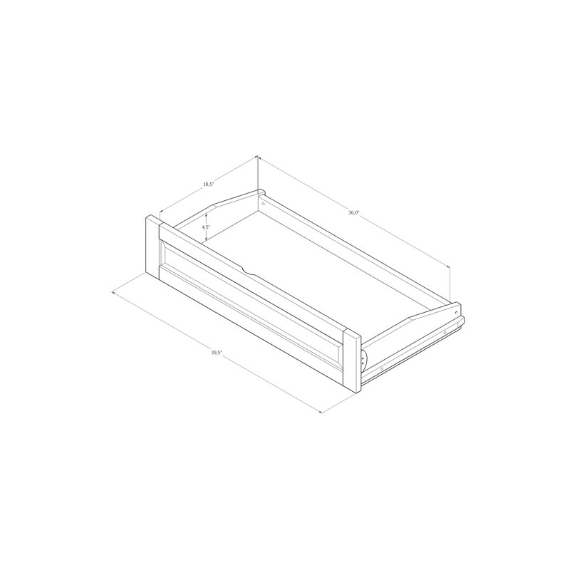 Johnte Full-size Futon Frame Includes Storage Drawers, Mattress Not Included   , Barbados