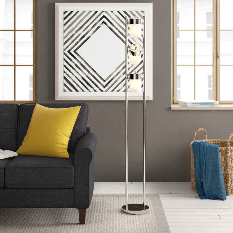Guidinha 65'' Chrome Tree Floor Lamp