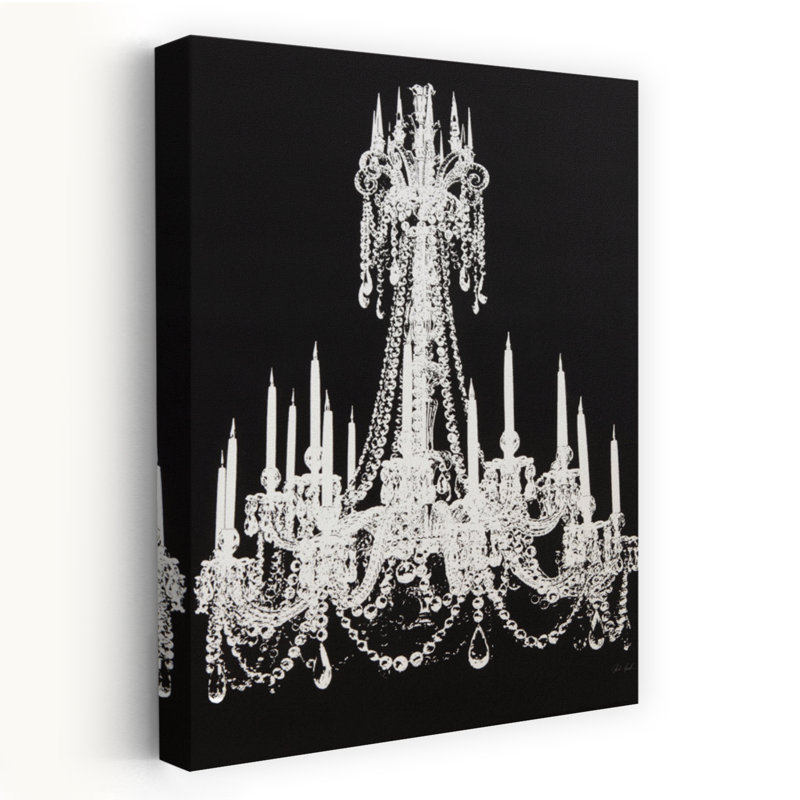 «Chandelier I Elegant Abstract Contemporary Landscape Nature», reproduction d'art murale, 60" H x 40" W