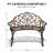 38.5-Inch Cast Aluminum Garden Bench-1528178967