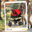 Poussette pliable avec support amovible