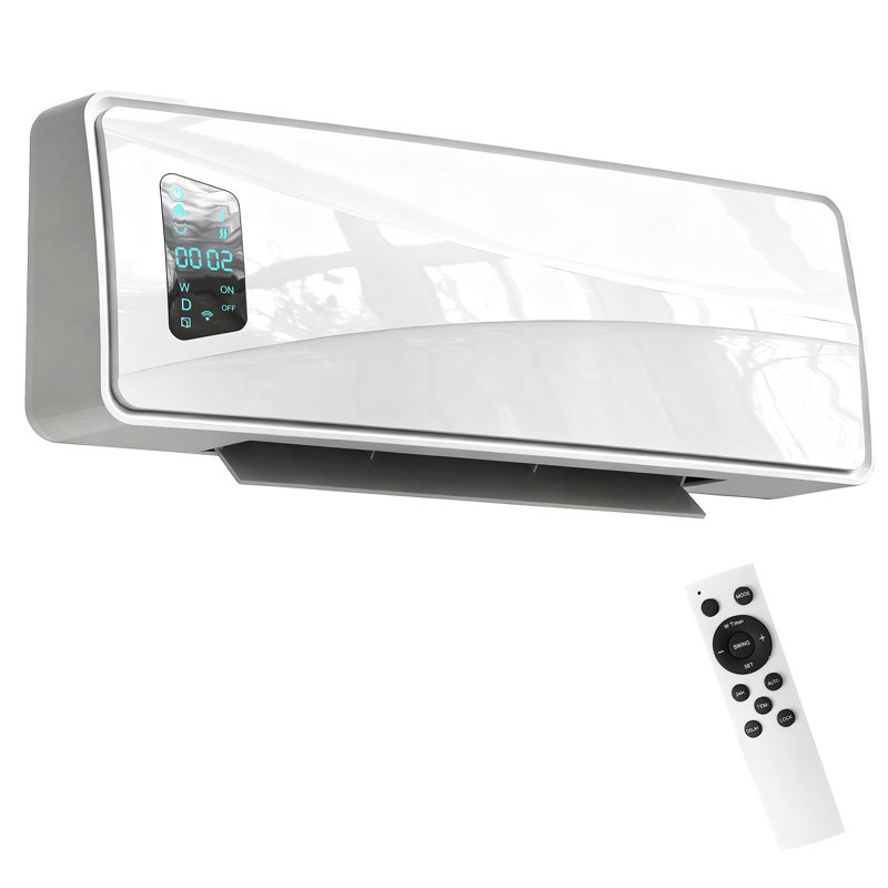 HOMCOM 2000W Ceramic Electric Heater with Fan Wall Heater, White