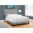 Silvia Full Size Upholstered Bed in Gray Linen Look, 45.45'' H X 57.82'' W X 79.95'' L