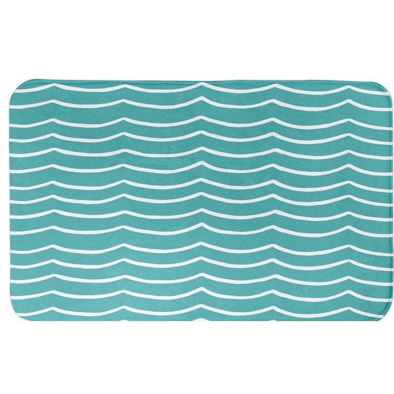 Tapis pour salle de bain ondulations Ava