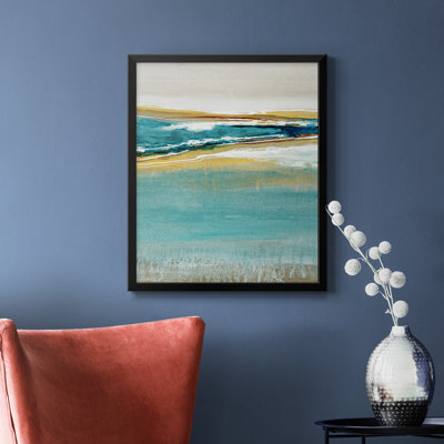 Toile encadrée de qualité supérieure Aqua Quartz V1 - prête à être accrochée