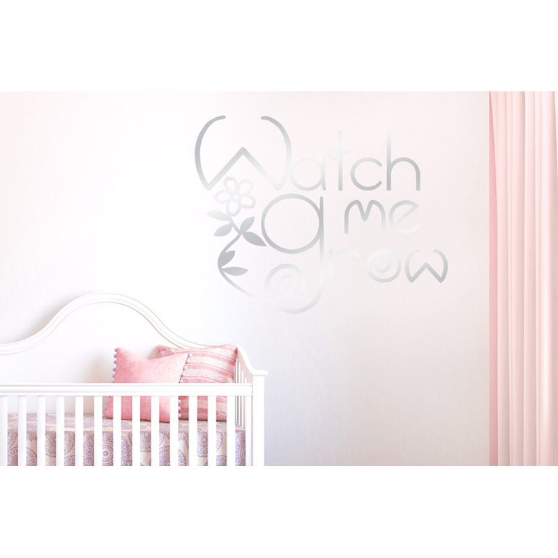 Wall Decal, Large, Shiny Silver