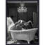 «Big Elephant Splash» par Hostetter, reproduction d'art sur toile encadrée-819814519