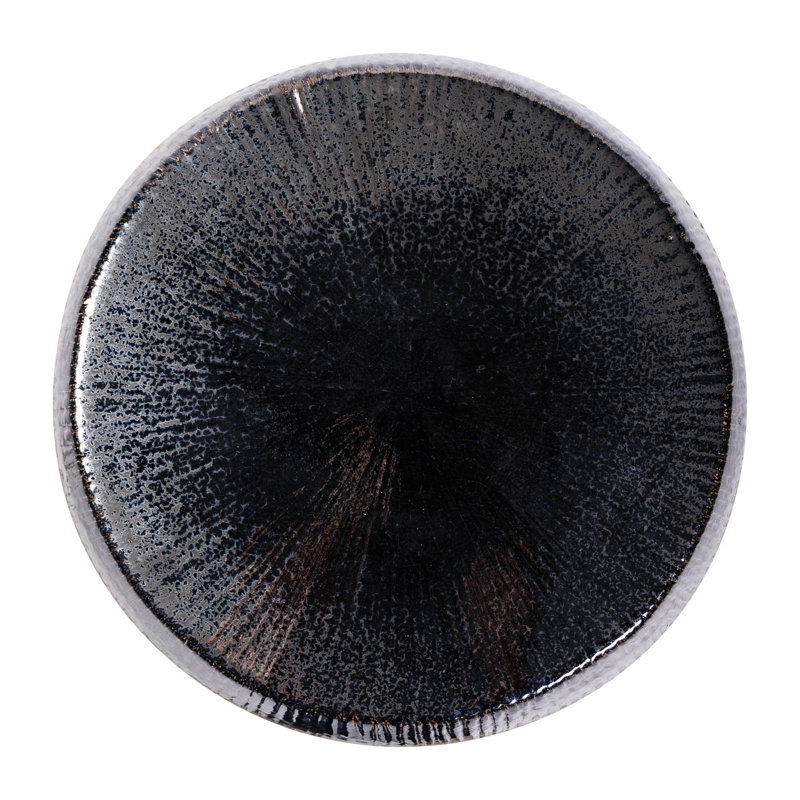 Sunburst Garden Stool, Smoke Semi Gloss