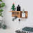 Wooden Mail And Keychain With Key Hook And Mail Sorter