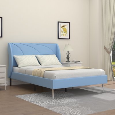 Lit plateforme simple tapissier