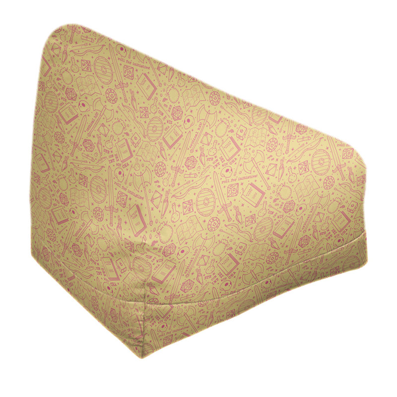 Sac de pois Leffel, H 120 po x L 31 po x P 60 po, Rembourrage poly, Beige / Rose
