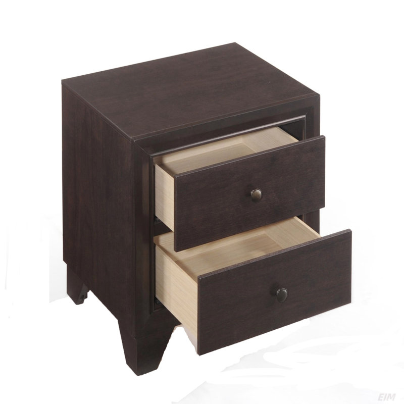 Convenient Storage 2-Drawer Nightstand
