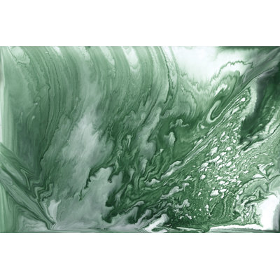 Marbled Malachite II by Studio W - Wrapped Canvas Painting