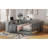 Full Size Upholstered Platform Bed with Storage Shelves-1044587588