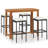 Patio Bar Set Bar Table and Stools Patio Furniture Set with Cushions-1386972579-1386972580-1386972581