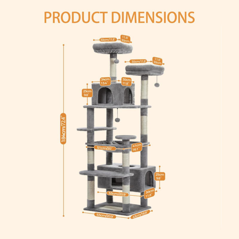 Emilye 22.04'' H Cat Tree