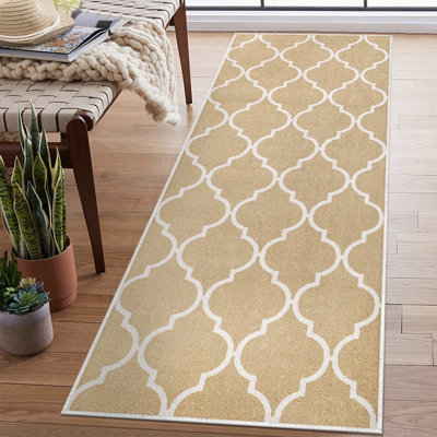 Tapis de couloir antidérapant et lavable - Tapis de lessive 20 x 59 pouces 70% coton