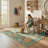 Floral Washable Rugs Non-Slip Soft Rugs for Living Room Bedroom Ultra-Thin Boho Accent Carpet-1400085474