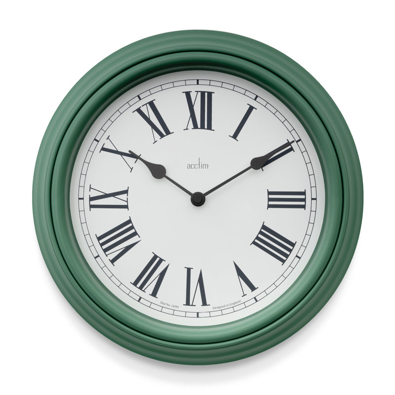 Acctim Devonshire Traditional Wall Clock, Green