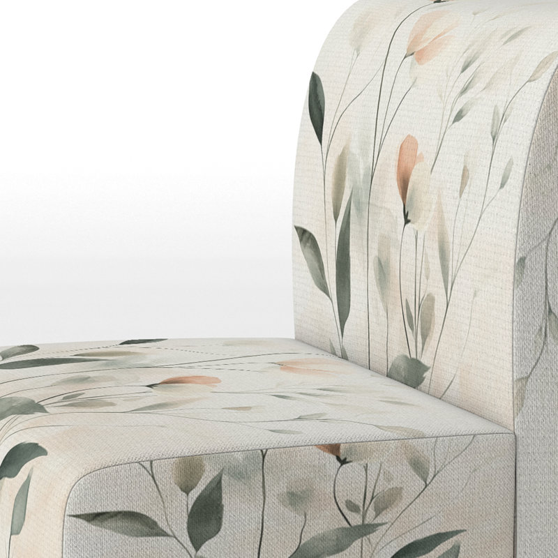 Fauteuil de chambre Abstract Floral, Slipper Armless
