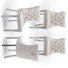 Ensemble de 4 chaises de salle à manger rembourrées en velours avec pieds argentés