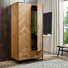 Eilidh 2 Door Solid + Manufactured Wood Wardrobe