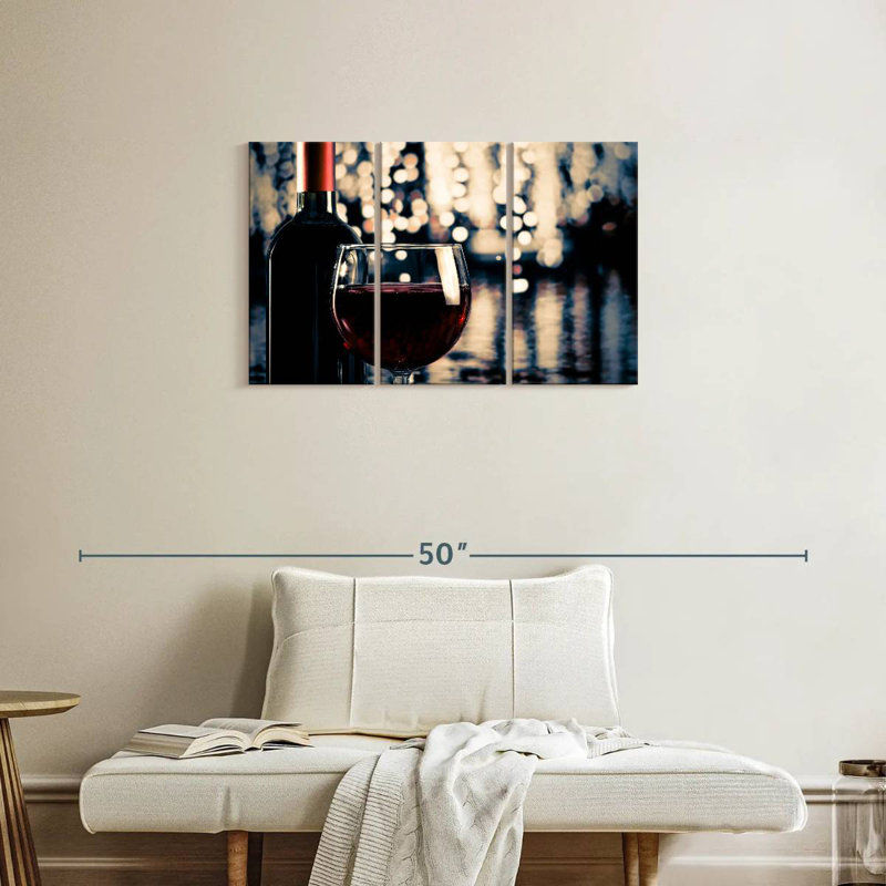 Yarlin Festive Red Wine, 20" H x 33" W