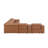 Crasia 123 '' Wide Genuine Top Grain Italian Leather Symmetrical Modular Seating Component-103049004