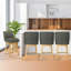 Tabouret de bar et de comptoir pivotant avec cadre en bois massif Honya (ensemble de 4)-1275270840-1275502572-1275270823