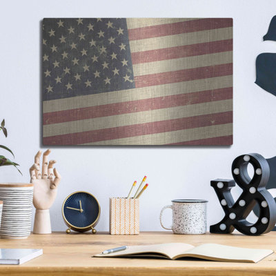 «Vintage American Flag» par Luxe Metal Portfolio