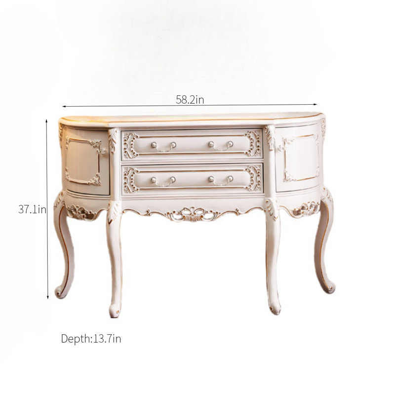 Buffet décoratif en bois massif