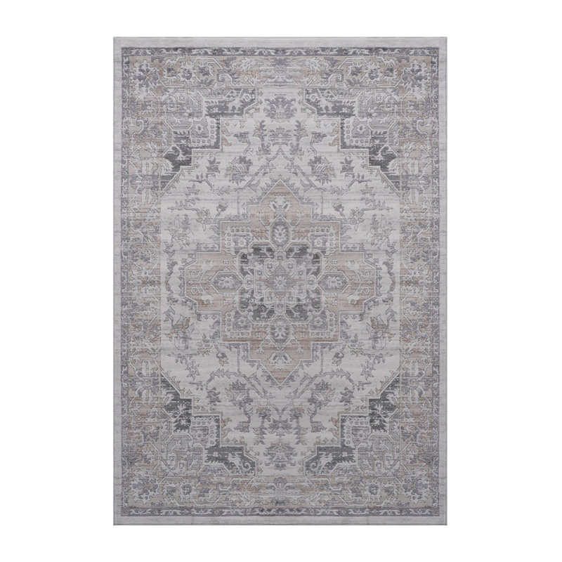 Lint-free, stylish, stain-resistant area rug, Rectangle 6'7" x 7'9"