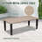 8-Piece Outdoor Patio Brown Wicker Wood Grain Armrest Sofa Seating Group with Cushion, Coffee Tables-640503054
