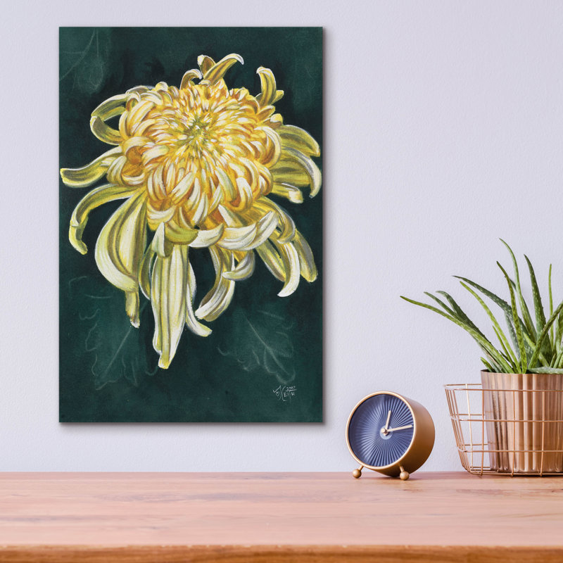«Cheerfulness» par Barbara Keith - peinture sans cadre, H 16 po x l 12 po x P 0,13 po