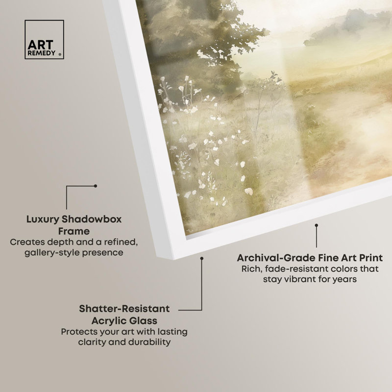 «English Escape Shadowbox Print» par Art Remedy, H 37 po x l 46 po, Blanc