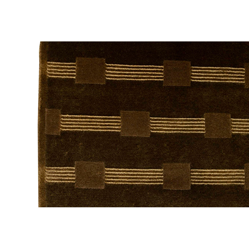 Hand-Knotted High-Quality Taupe Area Rug