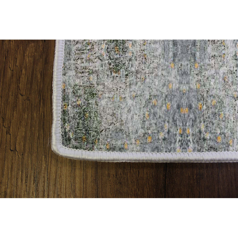 Premium Hall Carpet (3.3 x 6.6 ft), 100% Polyester, 0.4 in Pile Height | Antibacterial, Non-Slip PVC Dot Underside | Machine Washable, 3D Digital Printing | Ideal for Living Room, Bedroom, and Entryway Decor