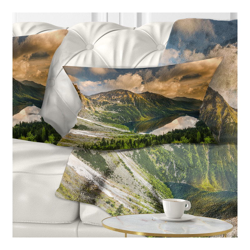 Coussin lombaire à imprimé ciel