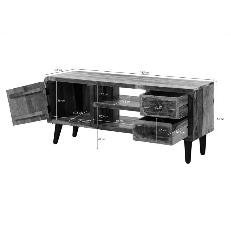 Unfinished TV Stand for TVs up to 43"
