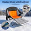 Chaise de camping surdimensionnée avec repose-pieds, chaises longues d'extérieur robustes avec porte-gobelet-284822527