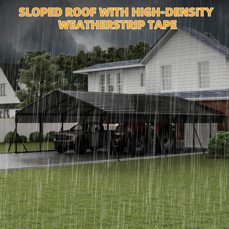 8.5' Heavy Duty Metal Carport