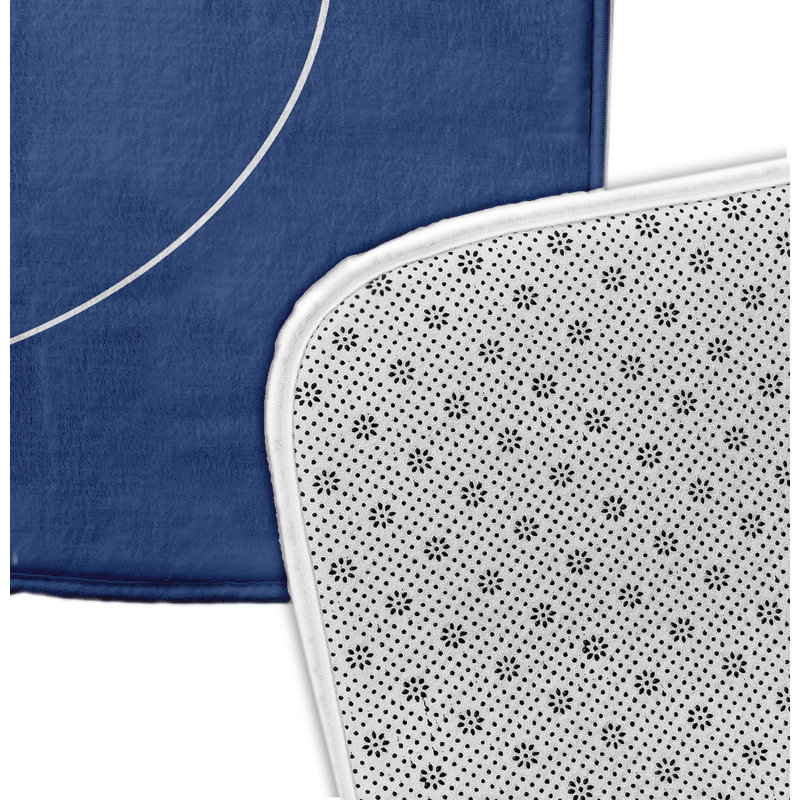 Tapis de bain Emily Gone, H 18 po x L 30 po, Bleu
