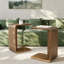 Solid Wood Pedestal End Table-868027056