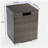 Outdoor rectangular gas fire pit table with propane tank cover