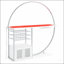 Casey 2-Door LED Home Bar With Customizable Lighting And Ample Storage, Perfect For Modern Entertaining