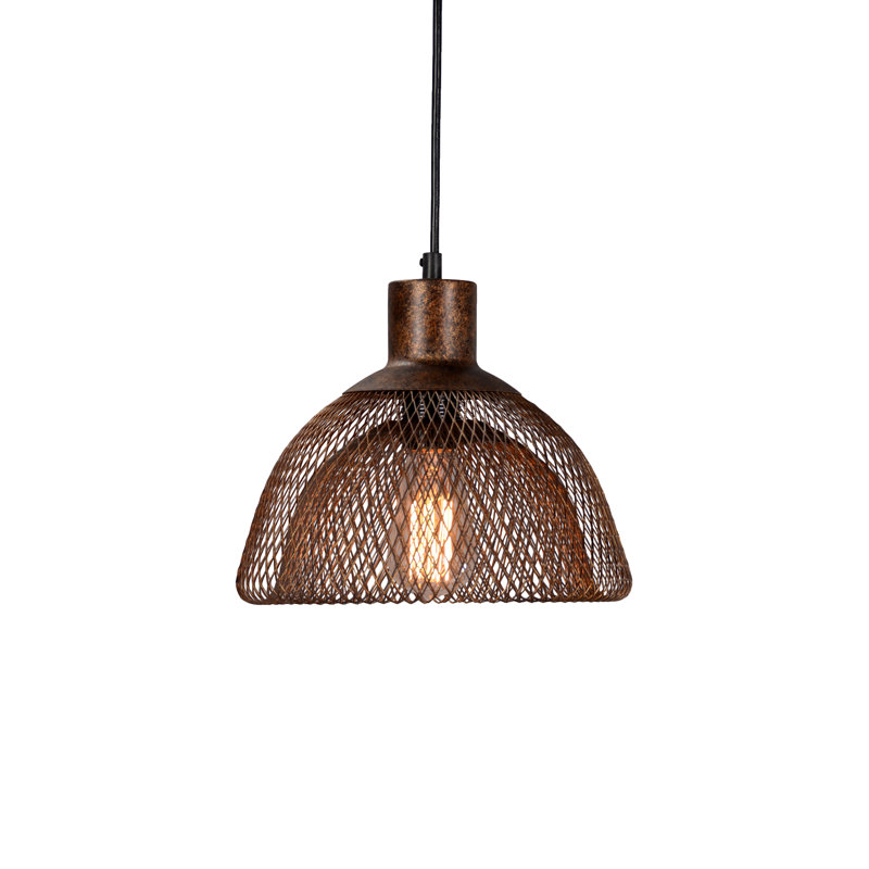 Gagliano 1 - Light Pendant, Brown, 8" H x 10" W x 10" D